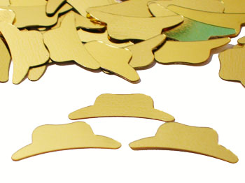 Gold Cowboy Hat Confetti